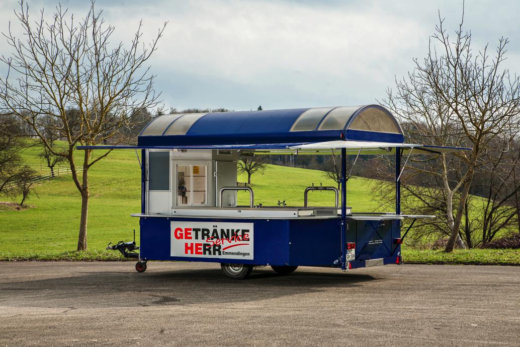 Ausschankwagen Cooler – geöffnet